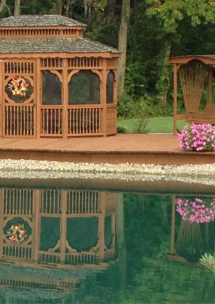 outside pond